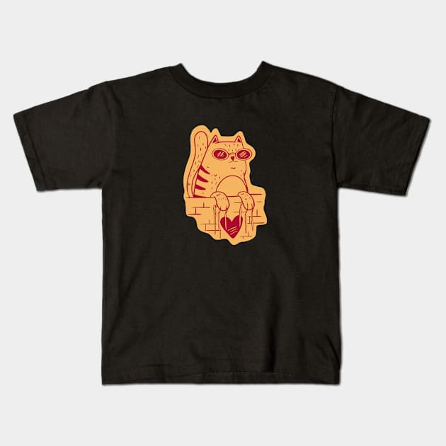 Sorry, I Have A Cat In My Life Kids T-Shirt by Red Rov